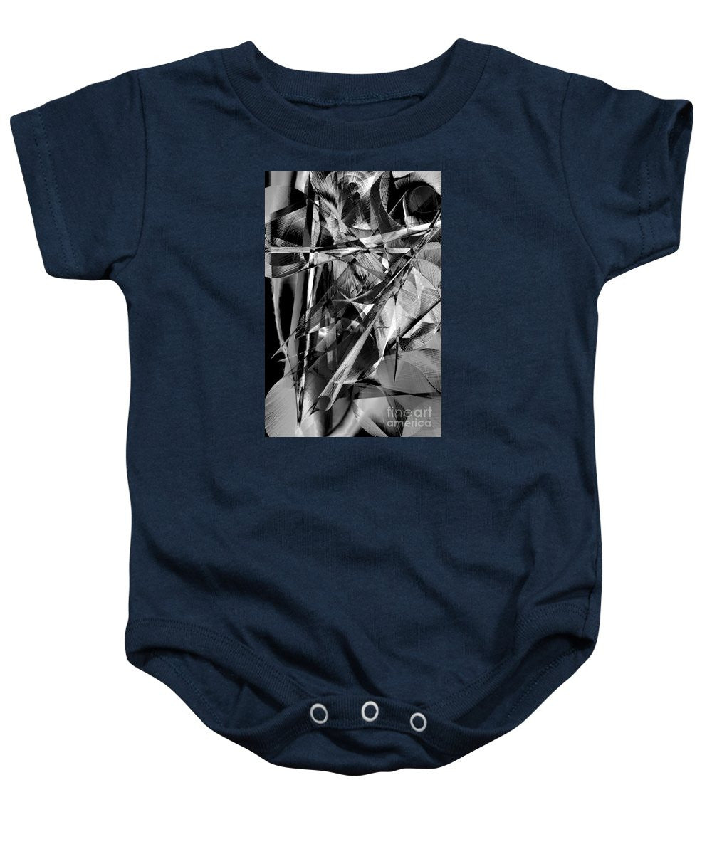 Baby Onesie - Abstract In Black And White