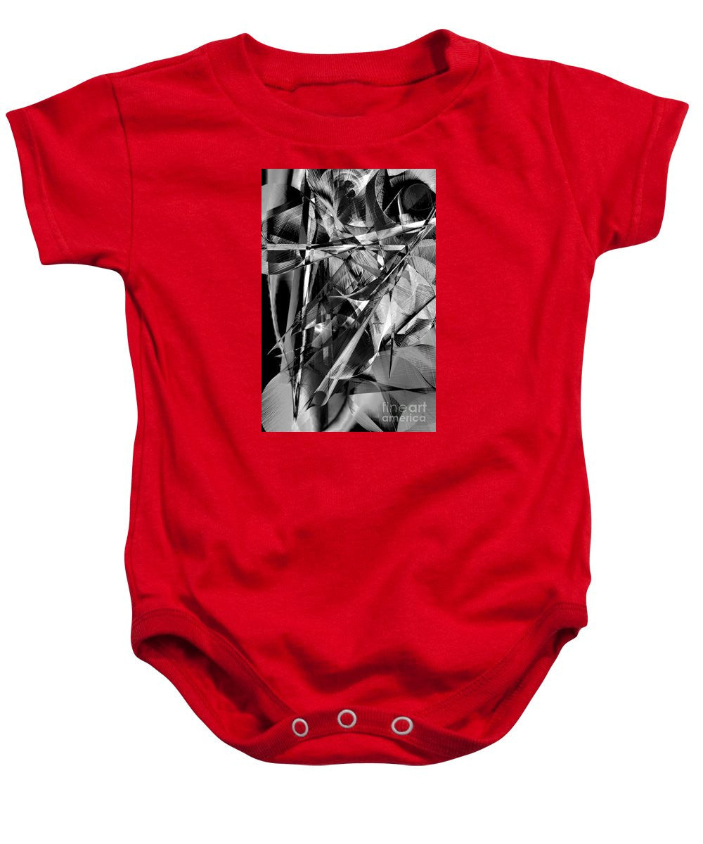 Baby Onesie - Abstract In Black And White