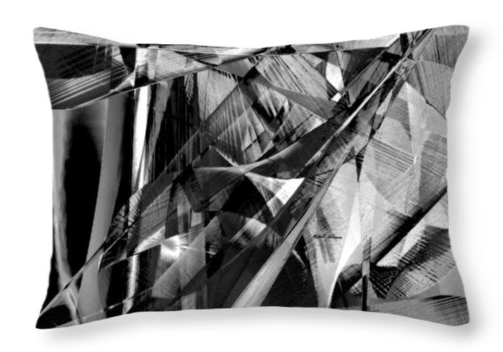 Throw Pillow - Abstract In Black And White