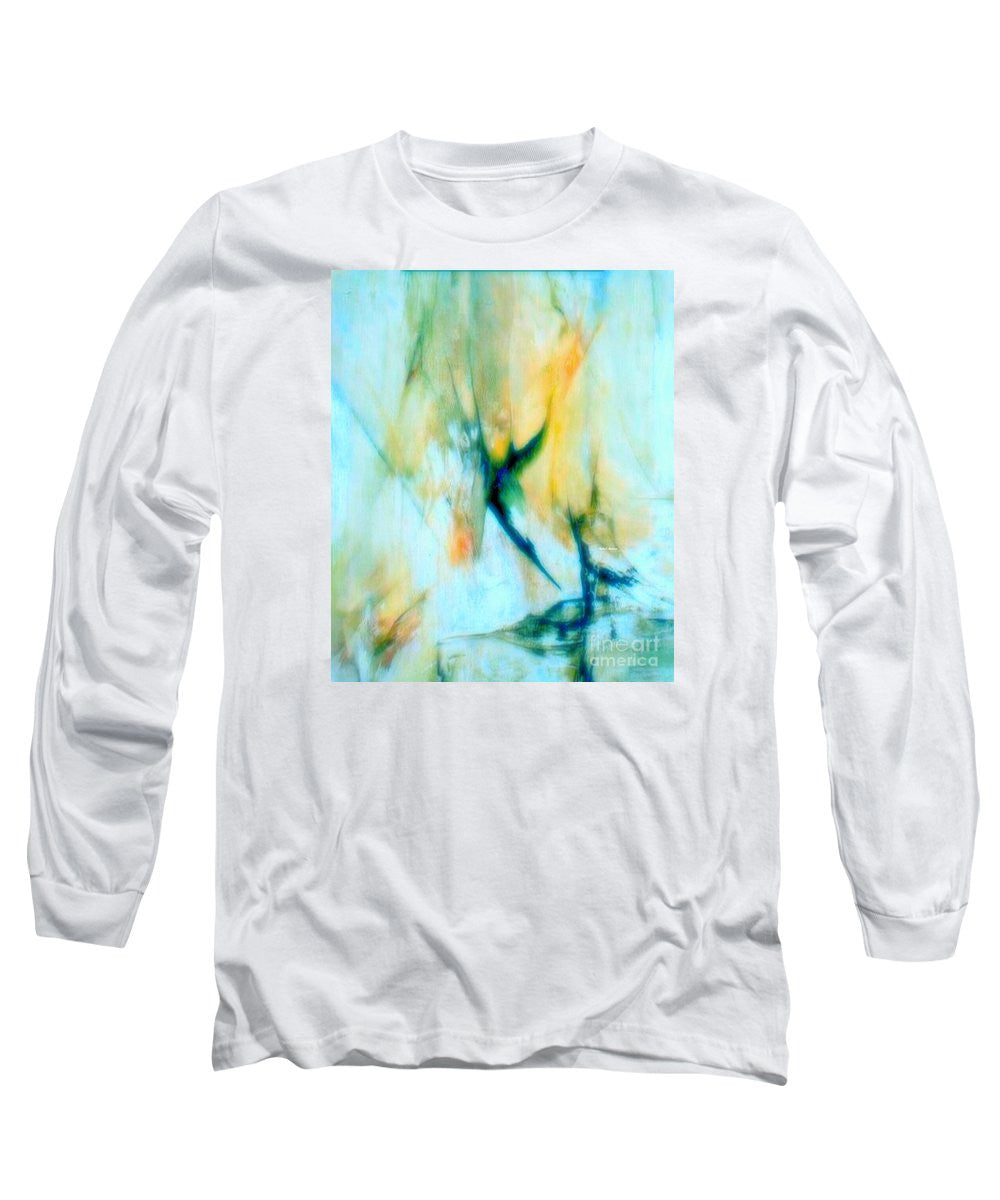 Long Sleeve T-Shirt - Abstract In Blue