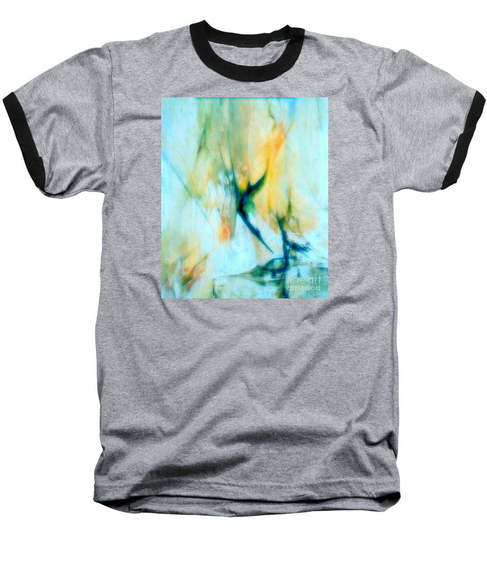 T-shirt de baseball - Abstrait en bleu