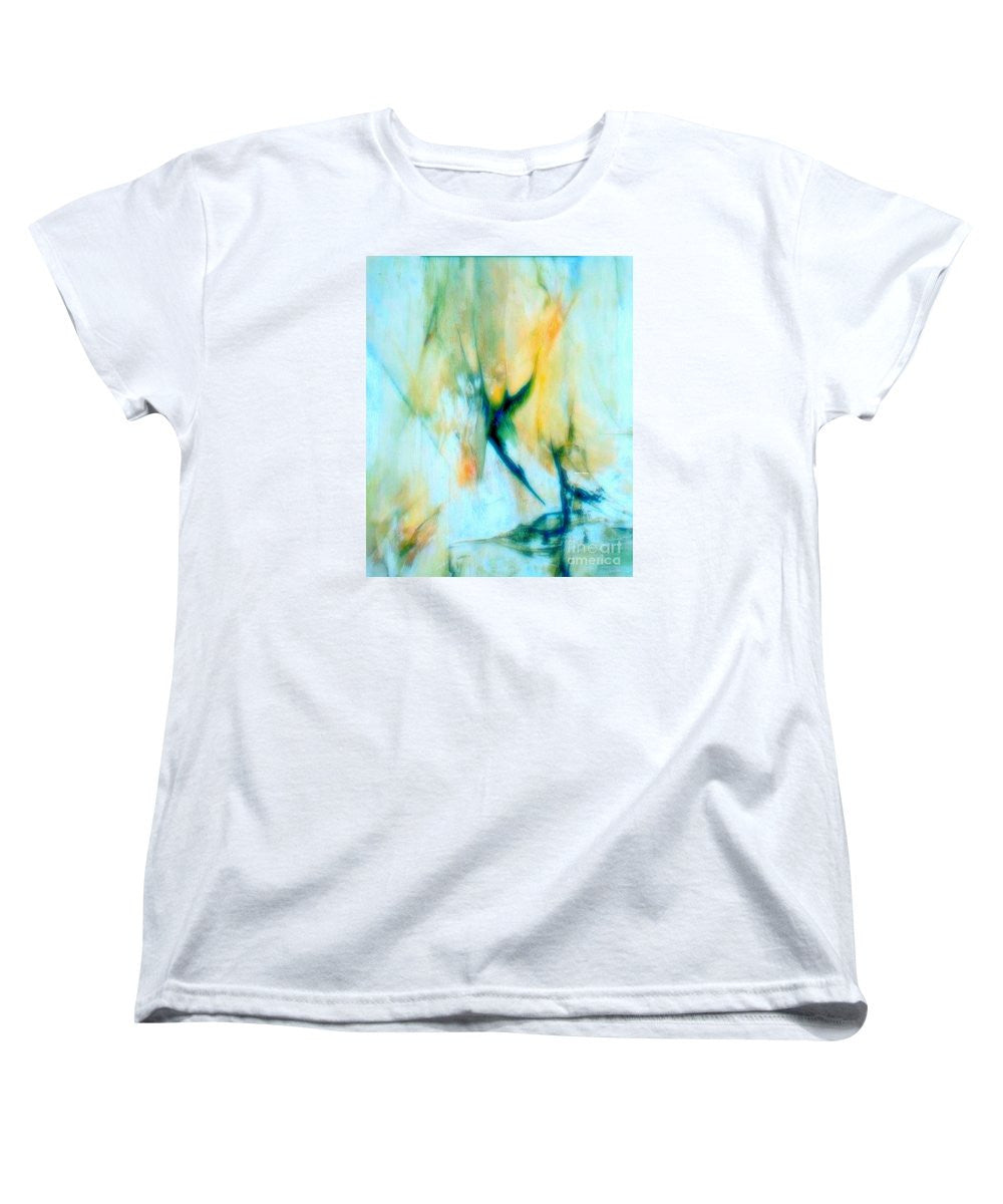 Women's T-Shirt (Standard Cut) - Abstract In Blue