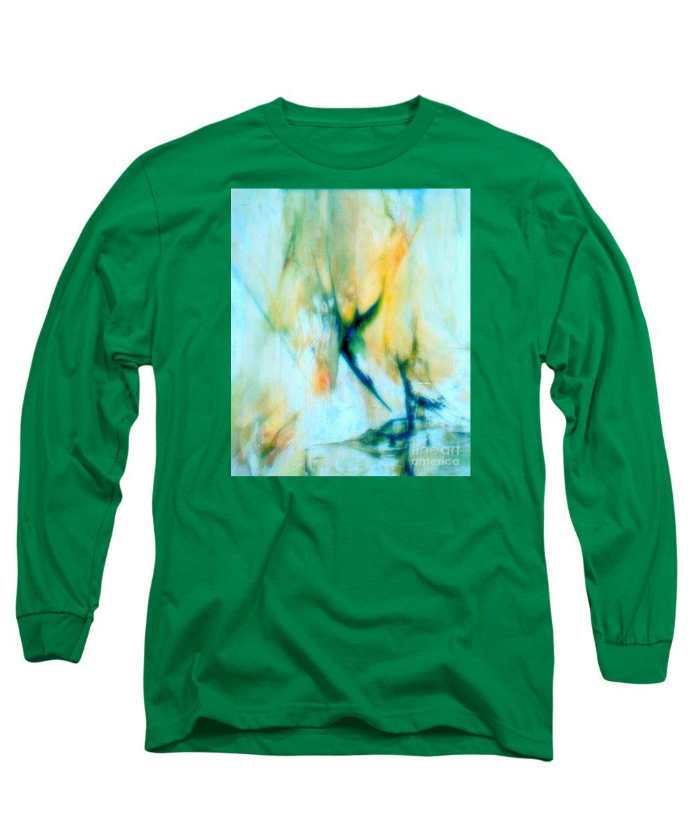 Long Sleeve T-Shirt - Abstract In Blue