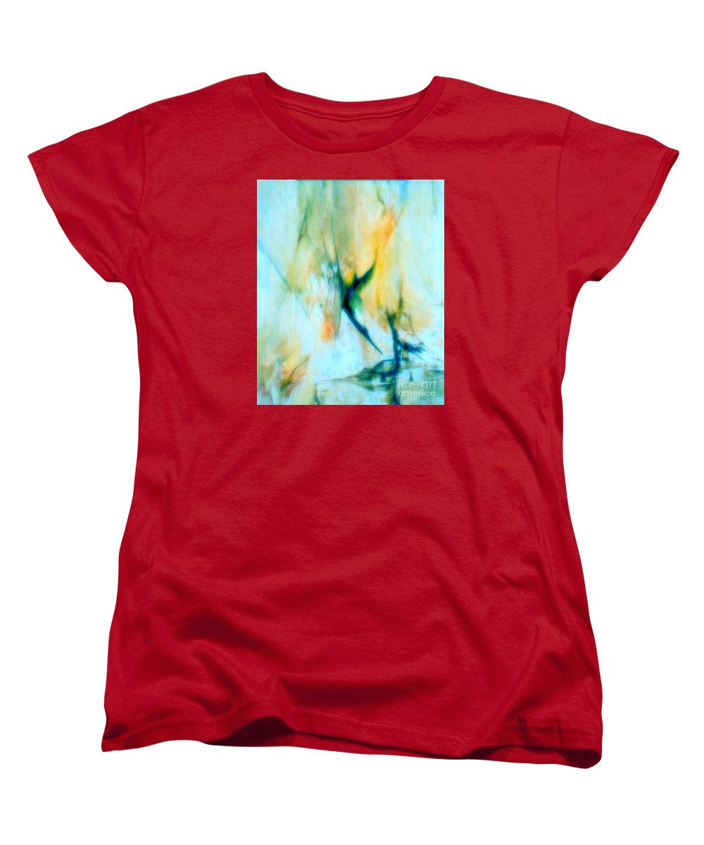 Women's T-Shirt (Standard Cut) - Abstract In Blue