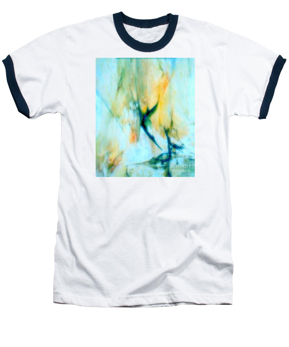 T-shirt de baseball - Abstrait en bleu