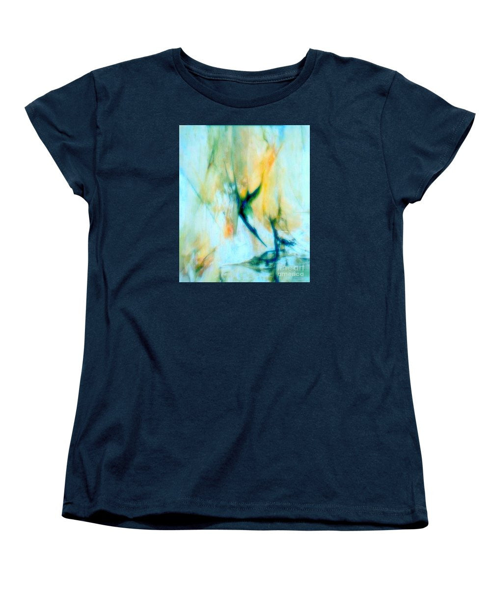 Women's T-Shirt (Standard Cut) - Abstract In Blue