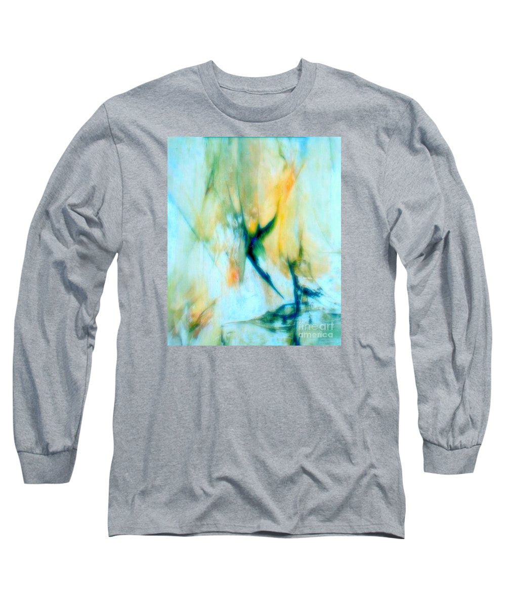 Long Sleeve T-Shirt - Abstract In Blue