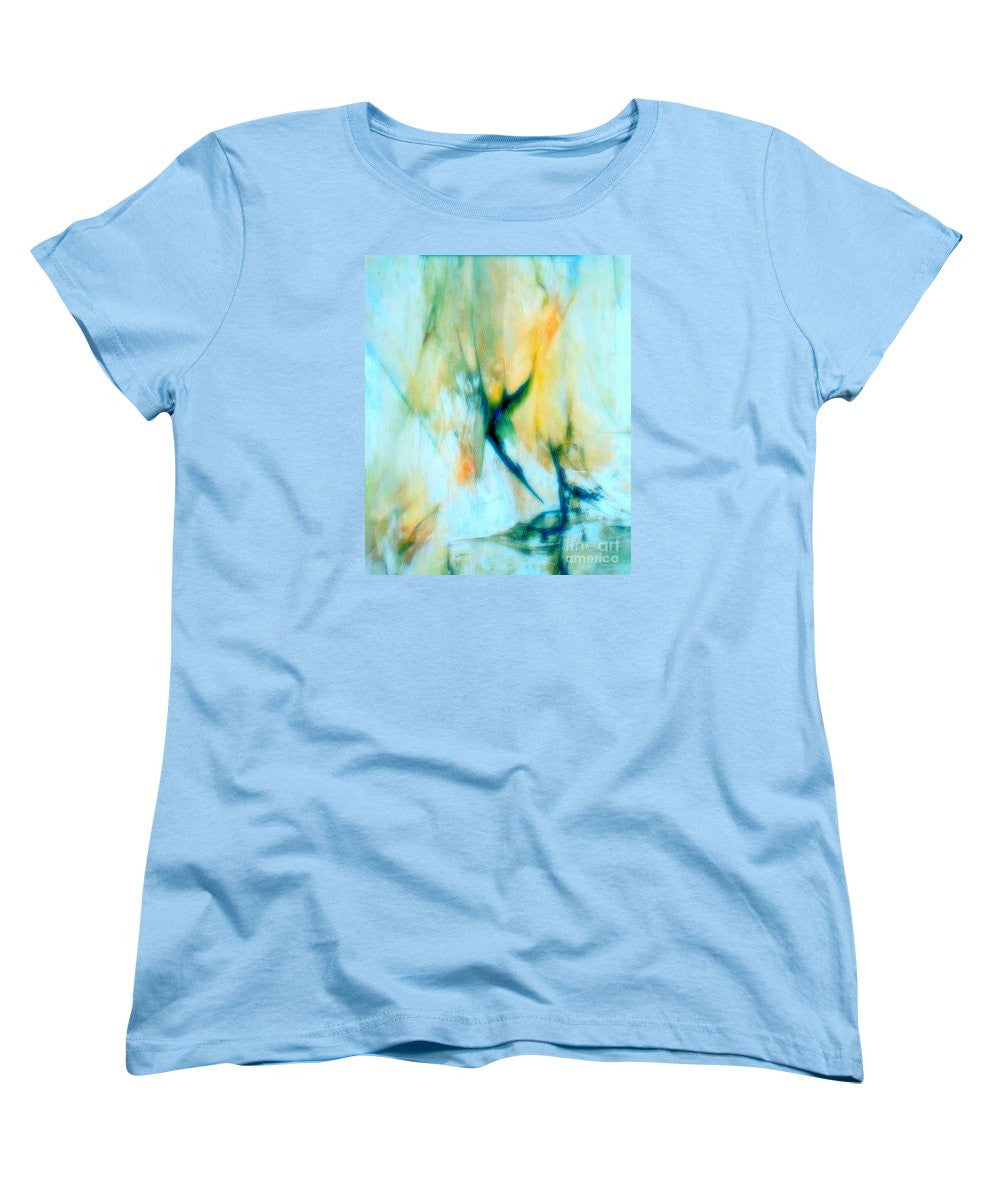 Women's T-Shirt (Standard Cut) - Abstract In Blue