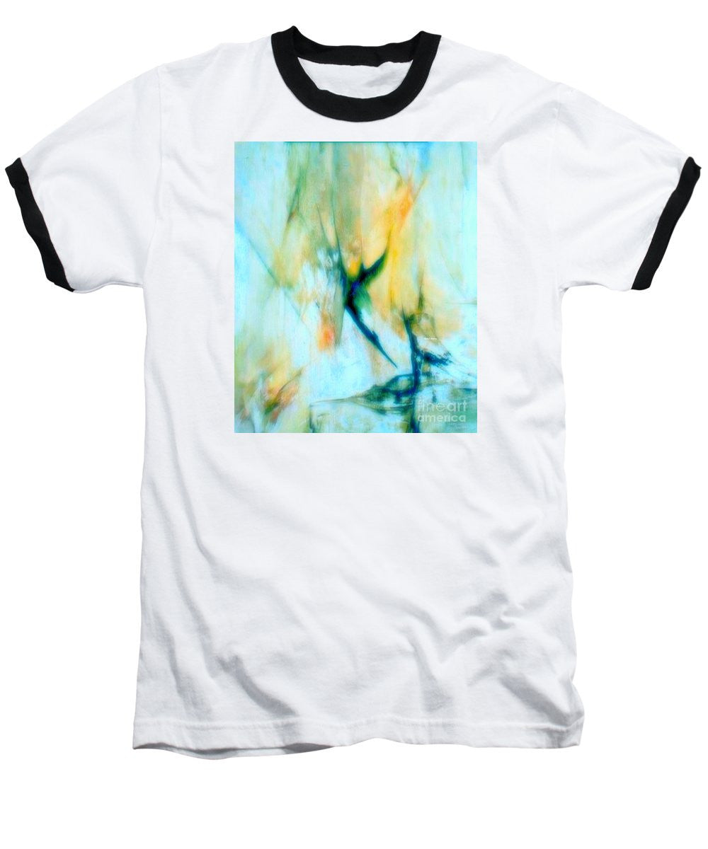 T-shirt de baseball - Abstrait en bleu