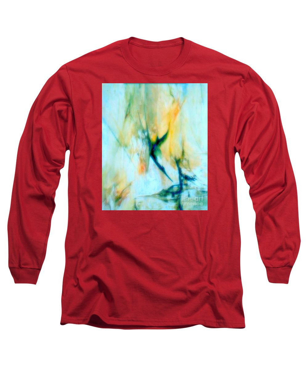 Long Sleeve T-Shirt - Abstract In Blue