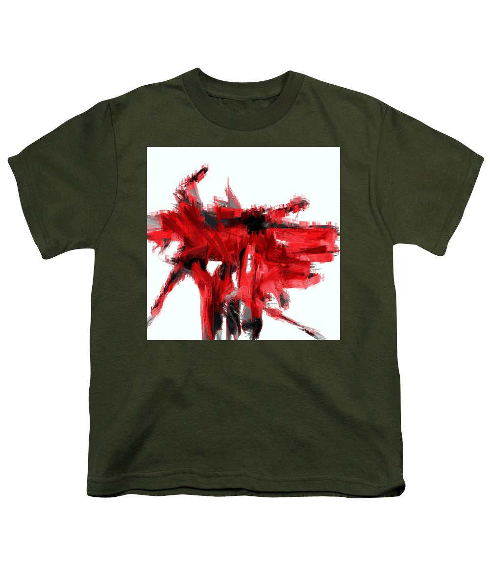 Youth T-Shirt - Abstract In Red