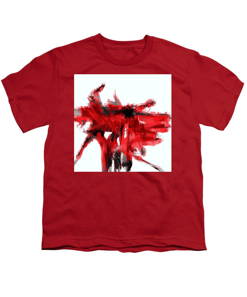 Youth T-Shirt - Abstract In Red