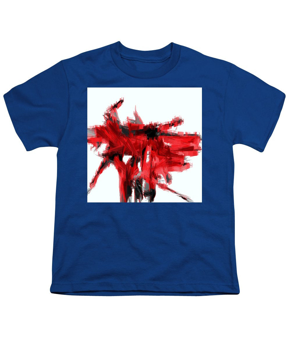 Youth T-Shirt - Abstract In Red