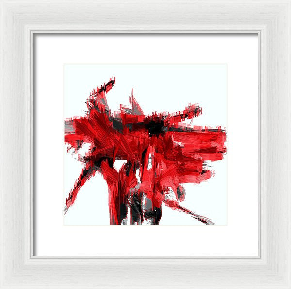 Framed Print - Abstract In Red