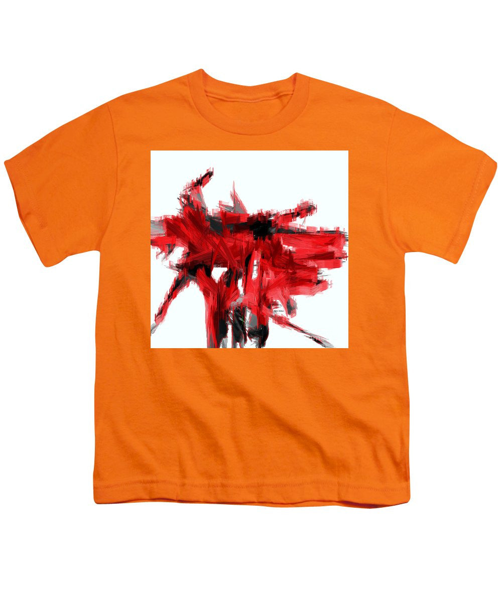 Youth T-Shirt - Abstract In Red