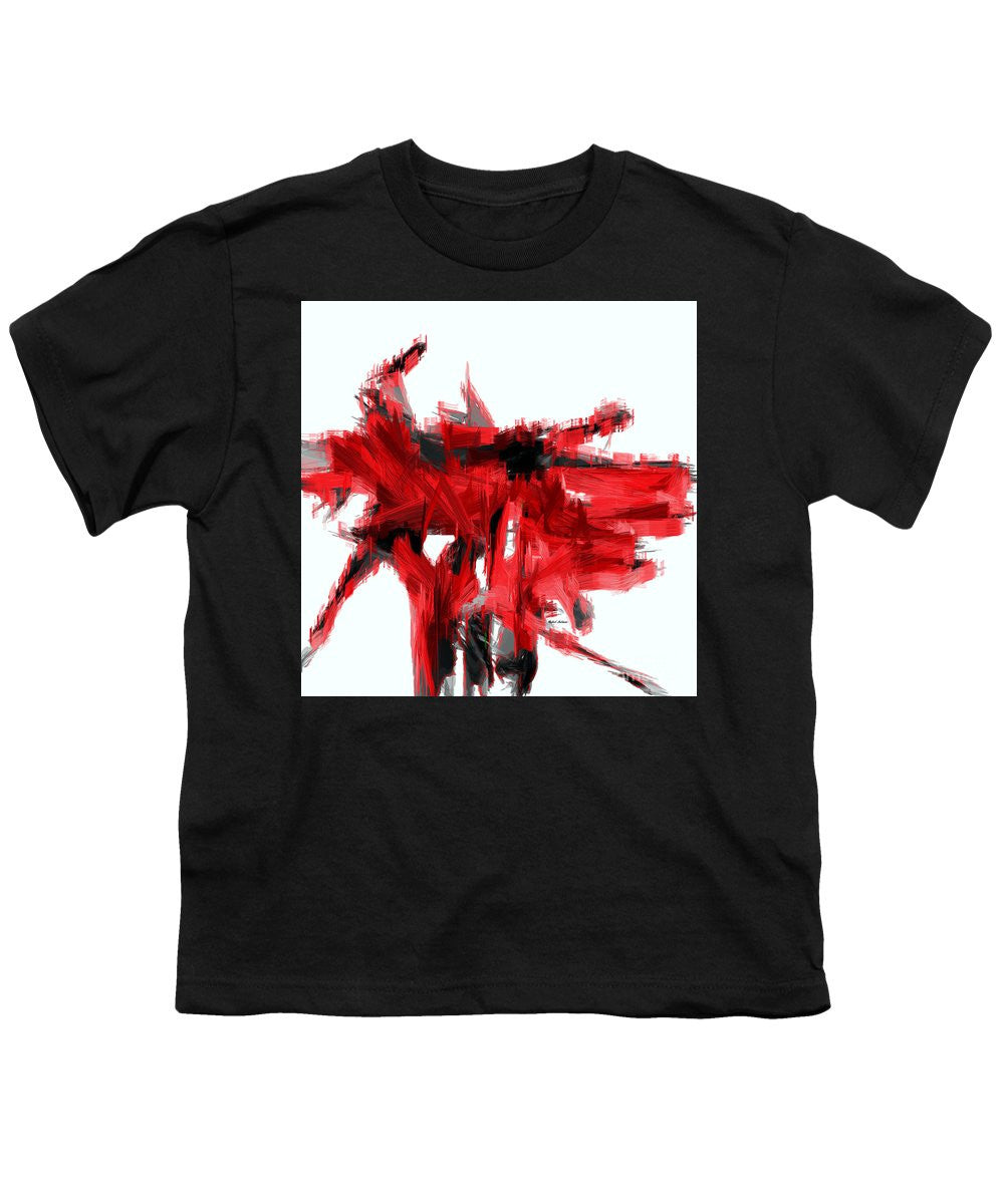 Youth T-Shirt - Abstract In Red