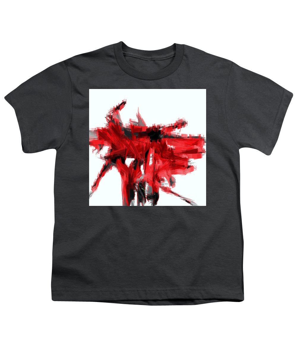 Youth T-Shirt - Abstract In Red