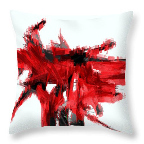 Coussin décoratif - Abstrait en rouge