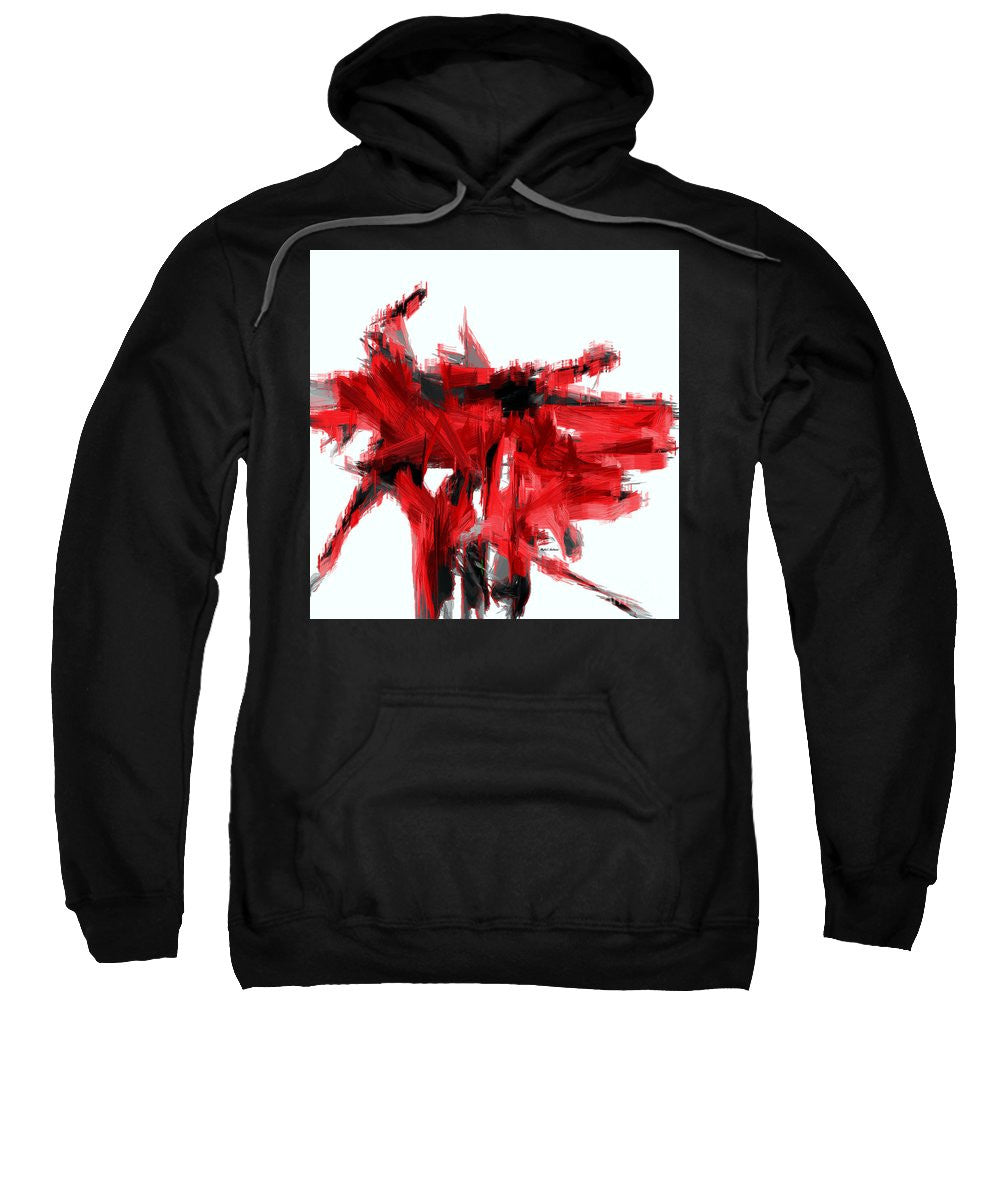 Sweatshirt - Abstract In Red