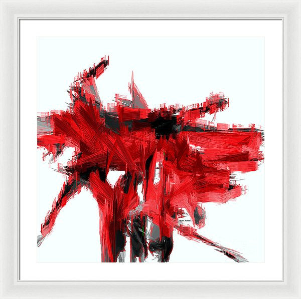 Framed Print - Abstract In Red