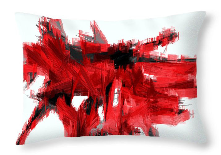 Coussin décoratif - Abstrait en rouge