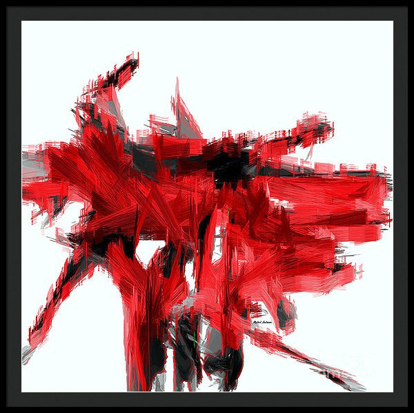 Framed Print - Abstract In Red