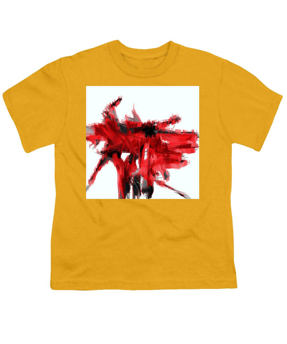 Youth T-Shirt - Abstract In Red