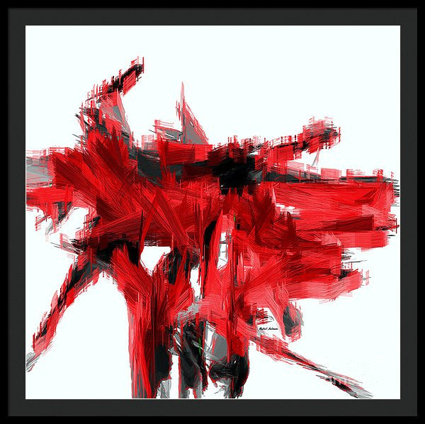 Framed Print - Abstract In Red