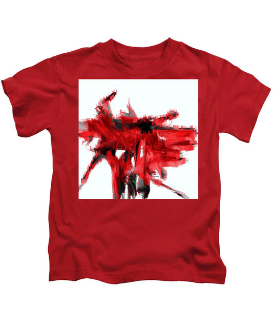 Kids T-Shirt - Abstract In Red