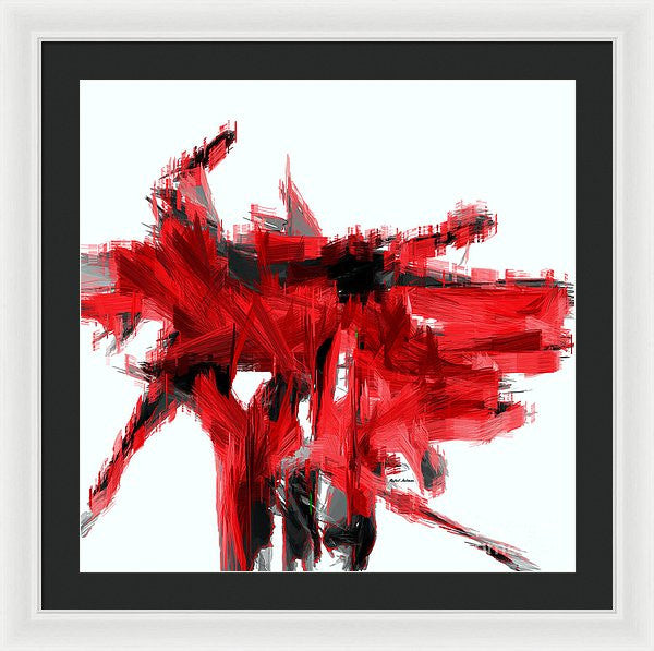 Framed Print - Abstract In Red