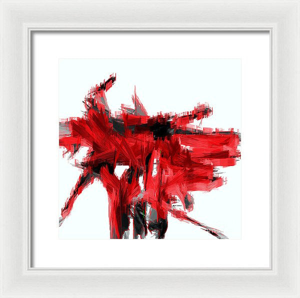 Framed Print - Abstract In Red