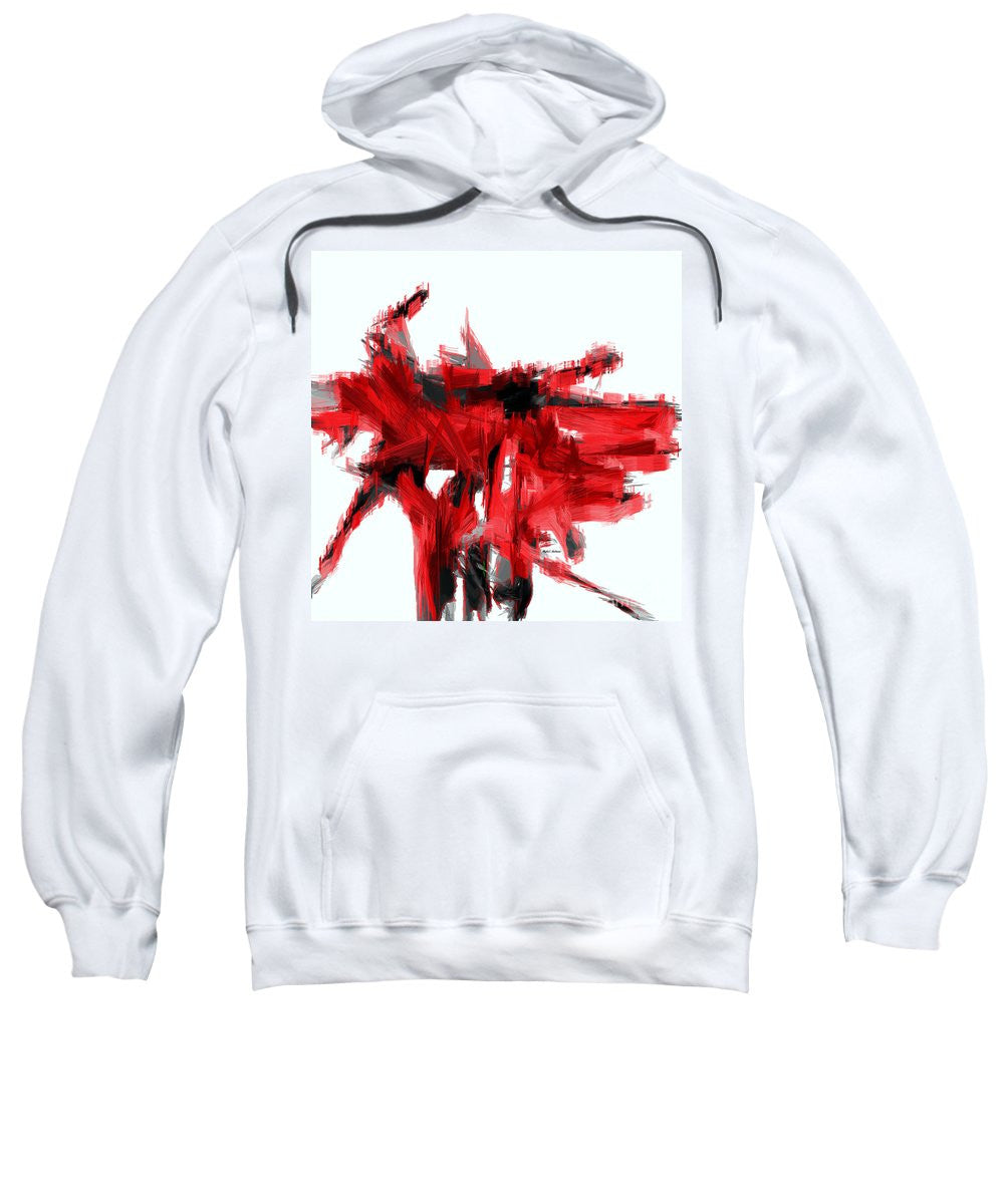 Sweatshirt - Abstract In Red