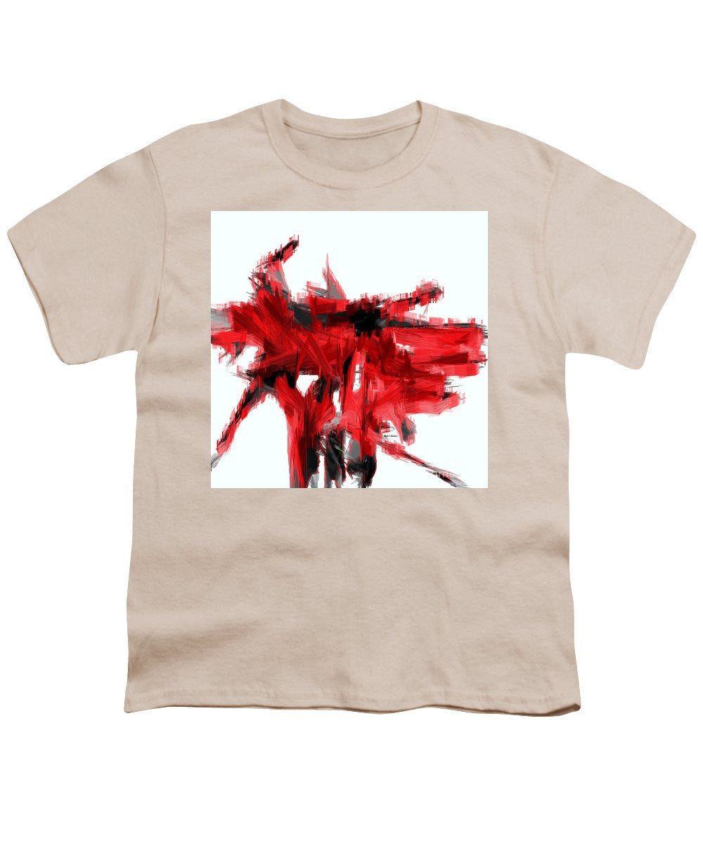 Youth T-Shirt - Abstract In Red