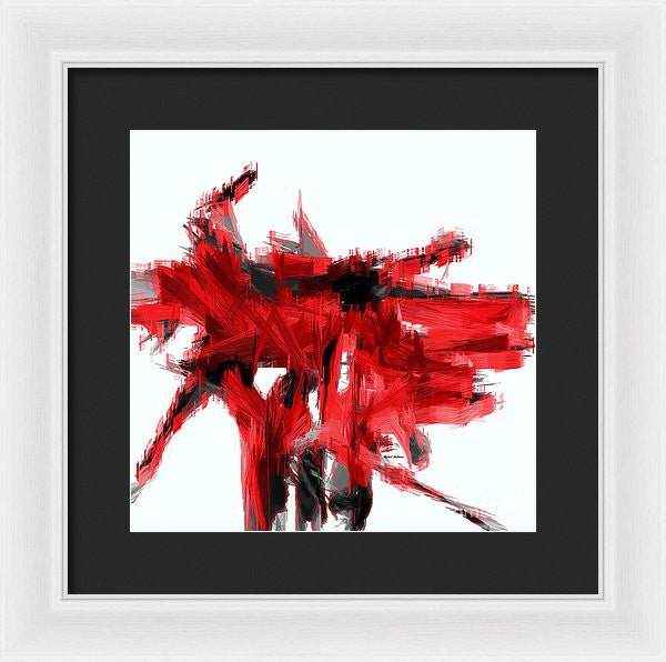 Framed Print - Abstract In Red