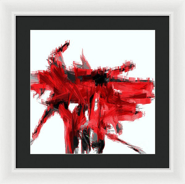 Framed Print - Abstract In Red