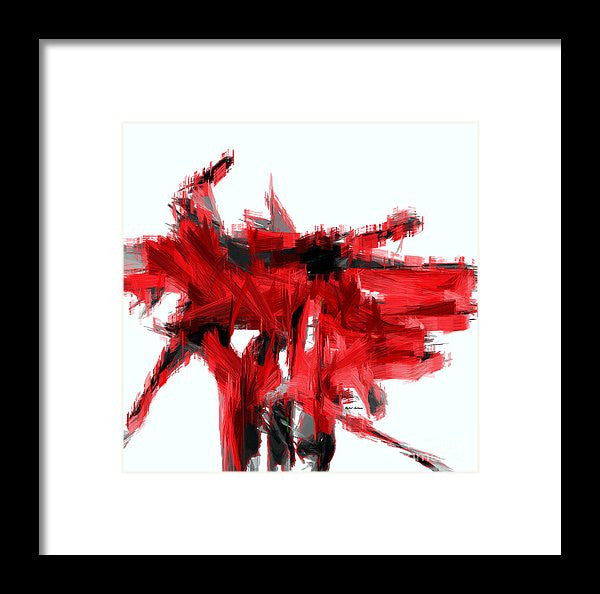 Framed Print - Abstract In Red