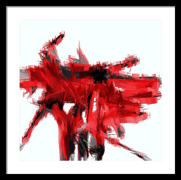 Framed Print - Abstract In Red