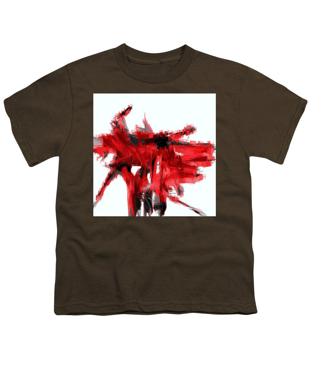 Youth T-Shirt - Abstract In Red