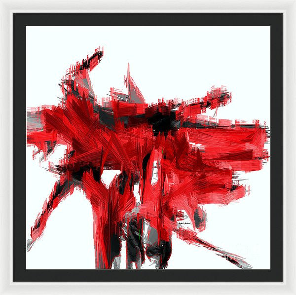 Framed Print - Abstract In Red