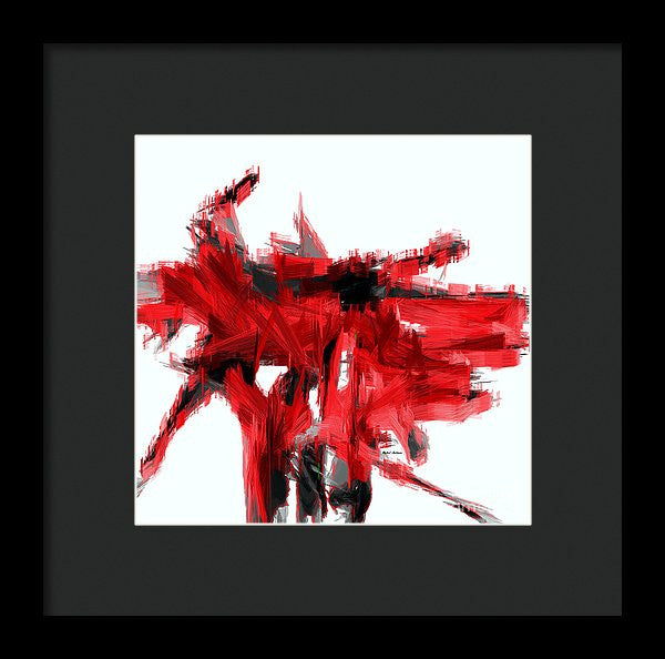 Framed Print - Abstract In Red