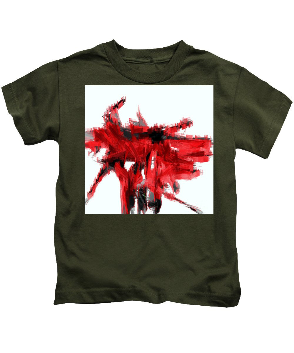 Kids T-Shirt - Abstract In Red