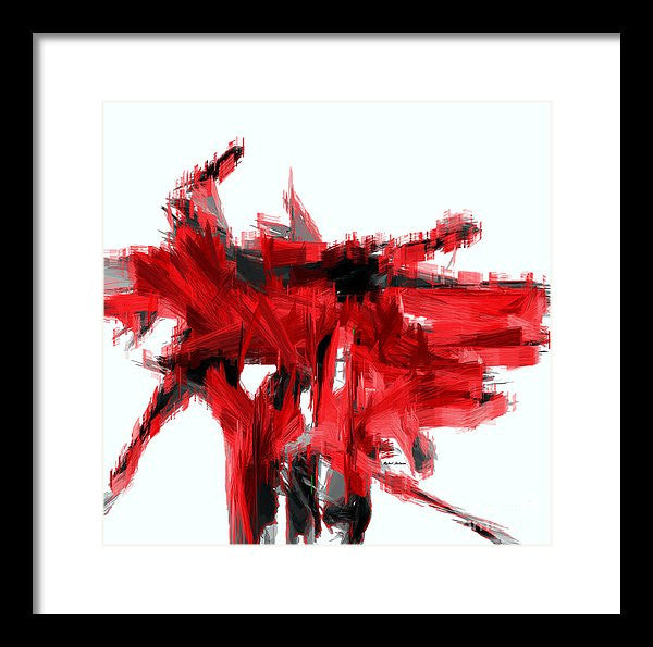 Framed Print - Abstract In Red