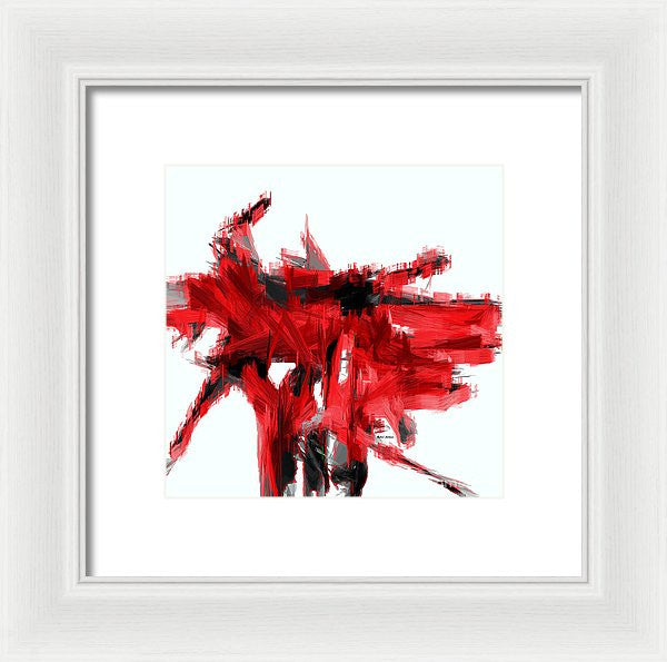 Framed Print - Abstract In Red