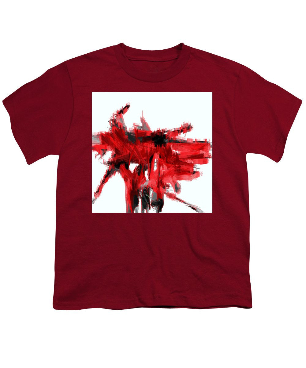 Youth T-Shirt - Abstract In Red