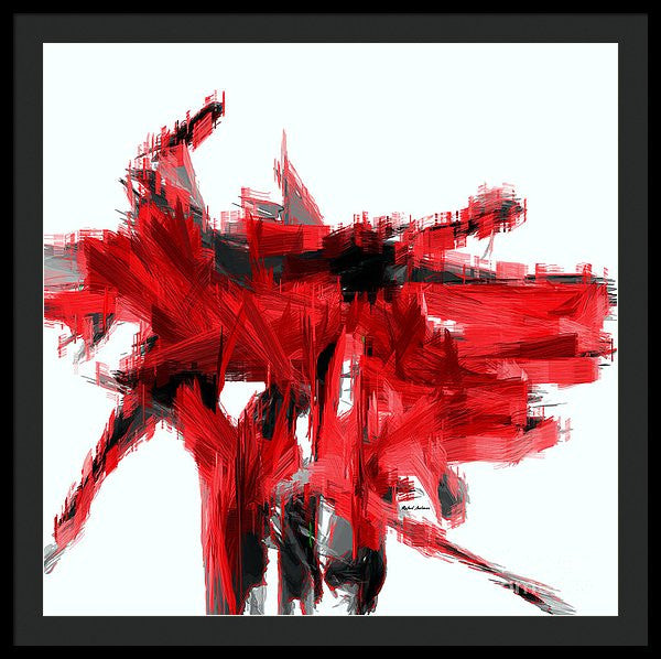 Framed Print - Abstract In Red