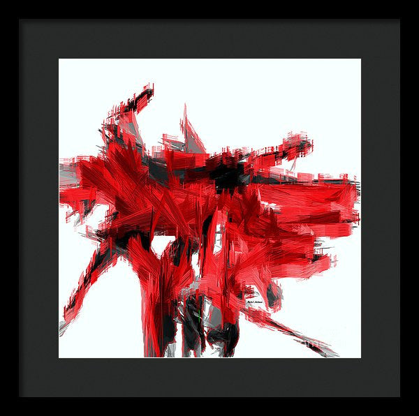 Framed Print - Abstract In Red