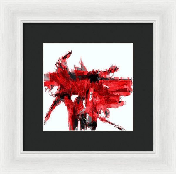 Framed Print - Abstract In Red