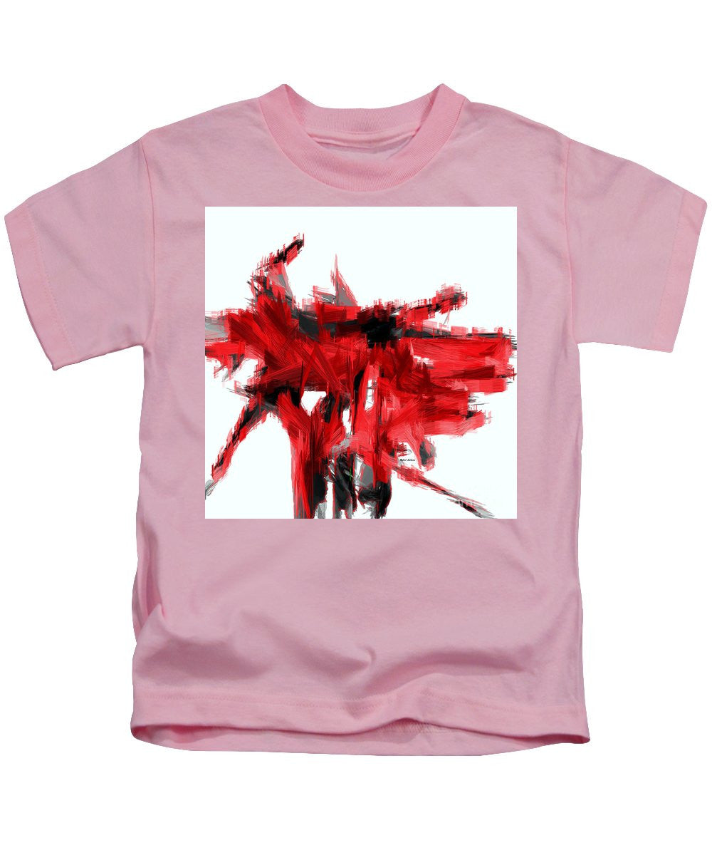 Kids T-Shirt - Abstract In Red