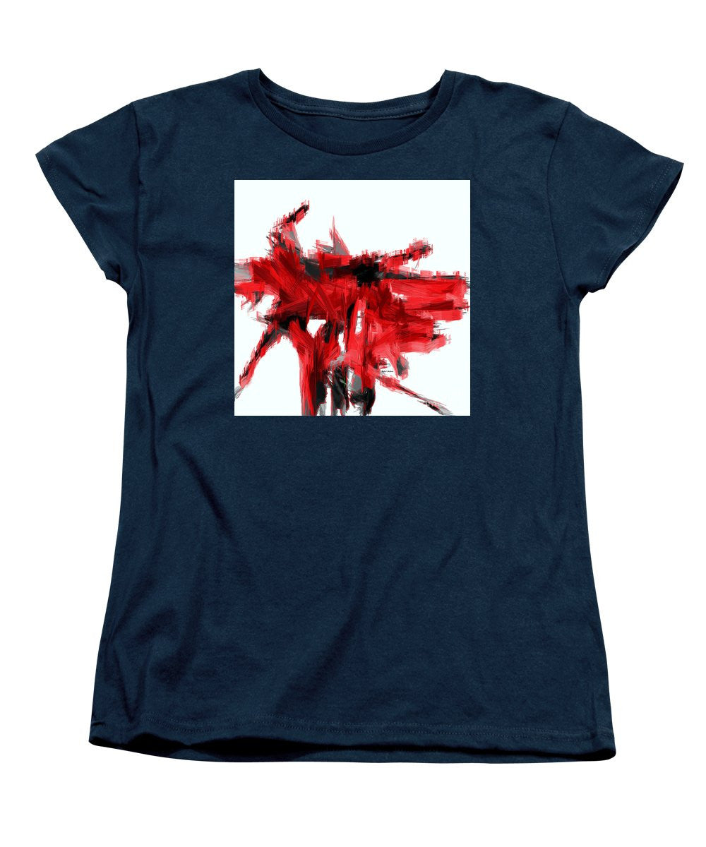 Women's T-Shirt (Standard Cut) - Abstract In Red