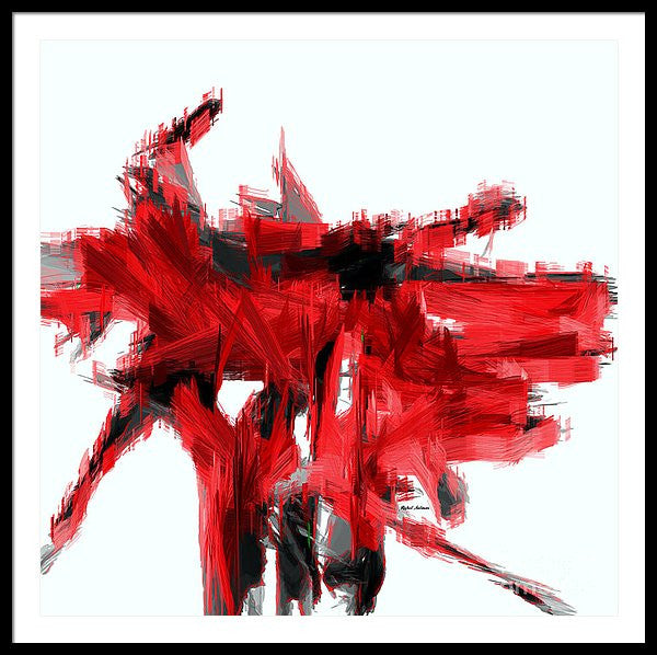 Framed Print - Abstract In Red